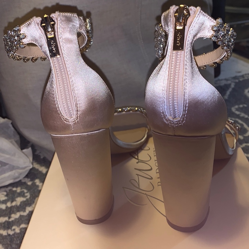 Jewel Badgley Mischka Mayra Ankle Strap Heels - Picture 6 of 12